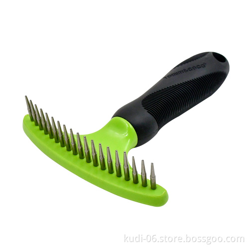 Professional Stainless Steel Pet Hair Grooming Rake Comb for Dogs and Cats